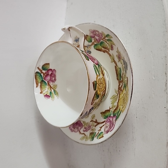 Rare Vintage Hand Painted Hammersley Bone China Chrysanthemum Teacup and Saucer - Picture 5 of 8